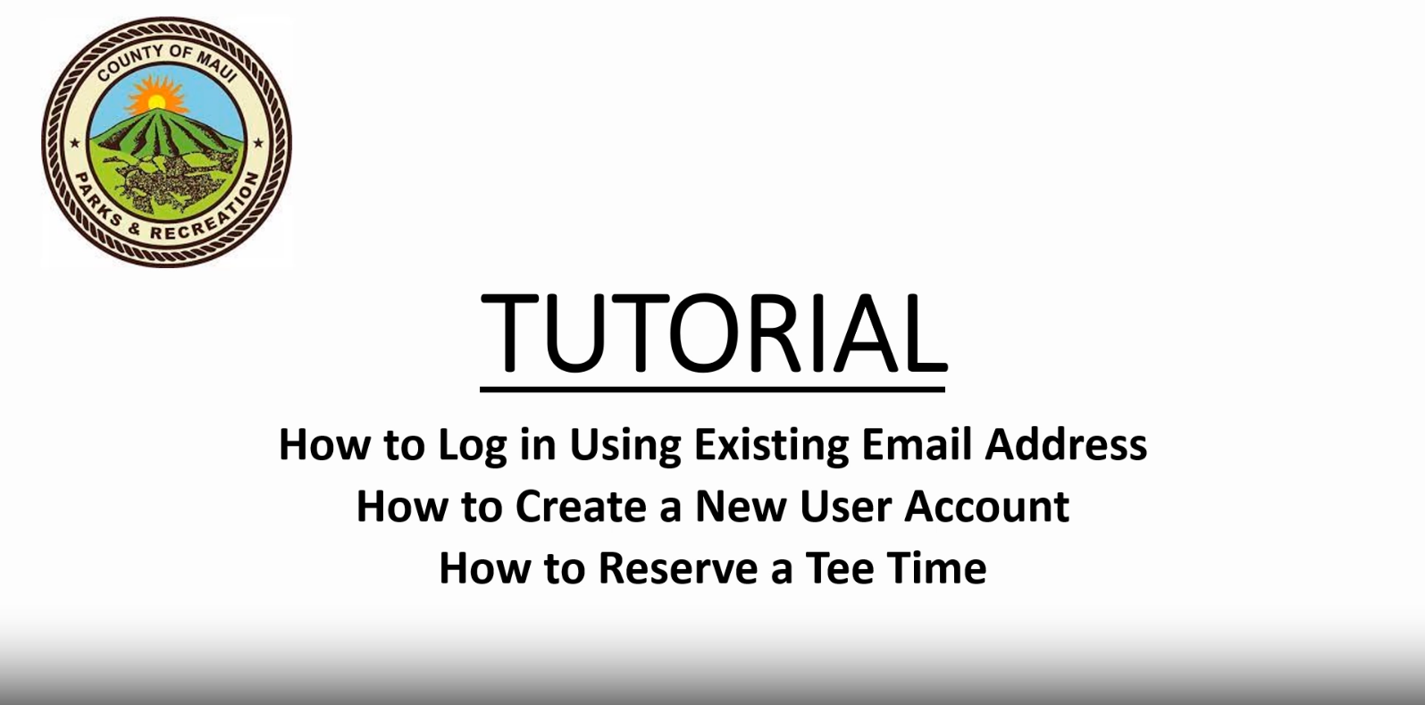 Tutorial Online Reservation